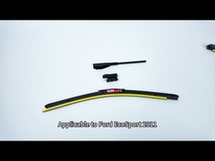 모든 크기의 윈드글래스 와이퍼 블레이드 실리콘 천연 검은색 자동차 창문 와이퍼